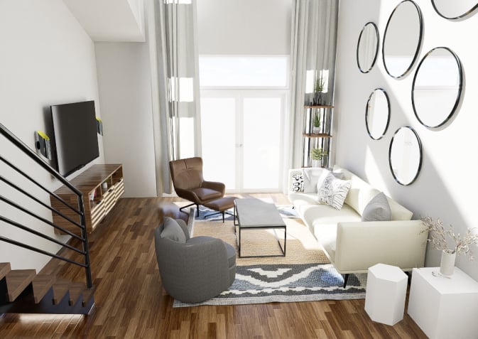 Sandy Jazmin Interior Designer _ Entire Loft Design Ginny